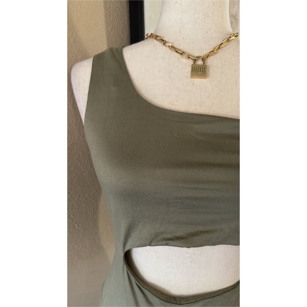 Olive cut out bodysuit - Picture 4 of 7